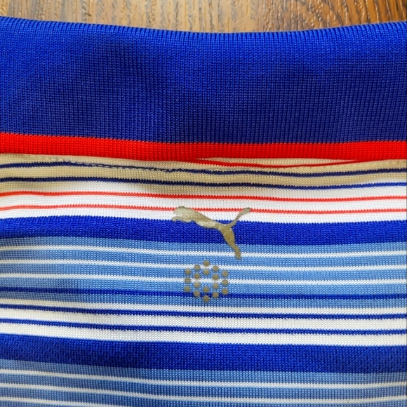 Puma Striped Performance Polo Shirt Men's XL Golf Casual  B39 - Picture 6 of 6